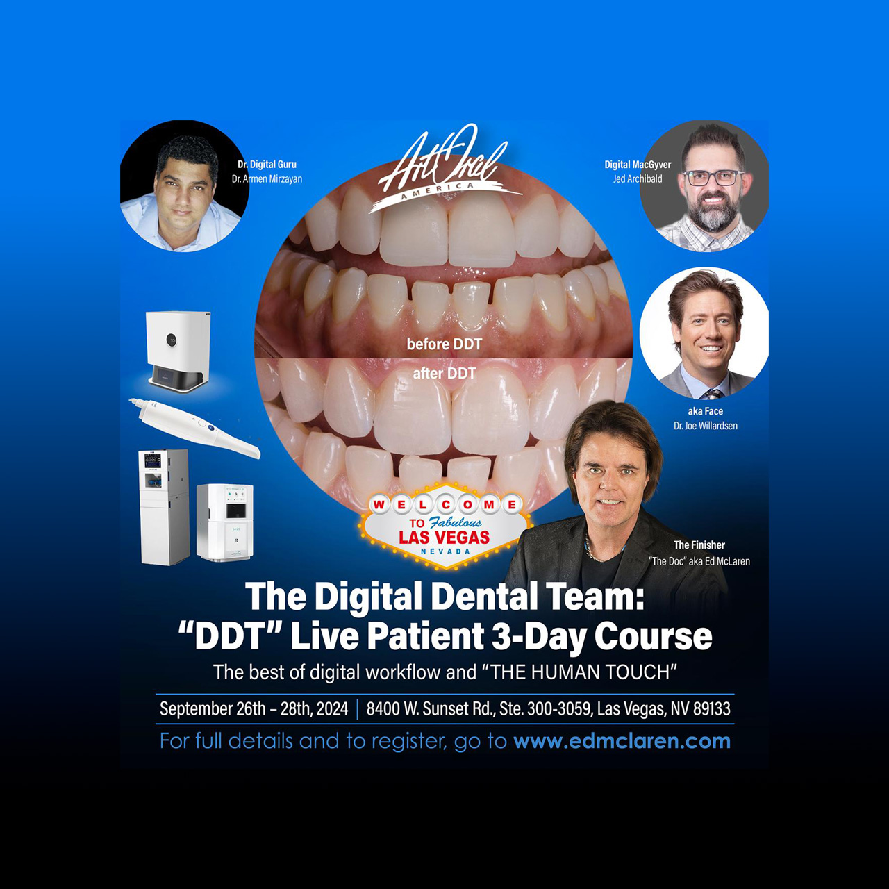 Digital Dental Team – Live Patient (Technicians) (September 26th to 28th)